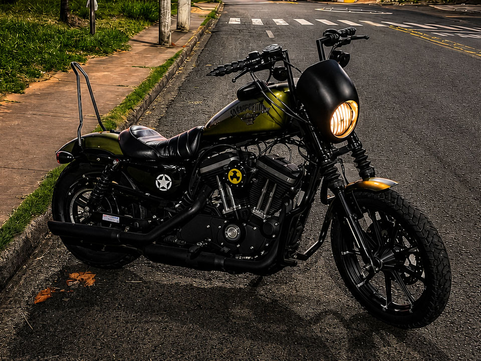 Harley-Davidson Iron 883 verde